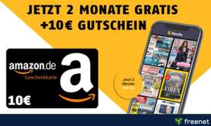 2 Monate Readly Magazinflat gratis + 10 € Amazon Gutschein geschenkt für Neukunden (u.a. mit Sport Bild, Euro, Chip, Auto Bild)