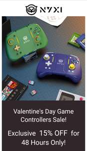 NYXI Valentine's Day Game Controllers Sale! Nintendo Switch Controller