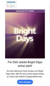 Philips Hue Bright Days Sale 30% ab zwei Geräten