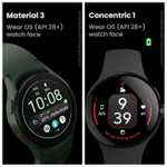 Awf Material 3 / Concentric 1: Wear OS face [WearOS Watchface][Google Play Store]