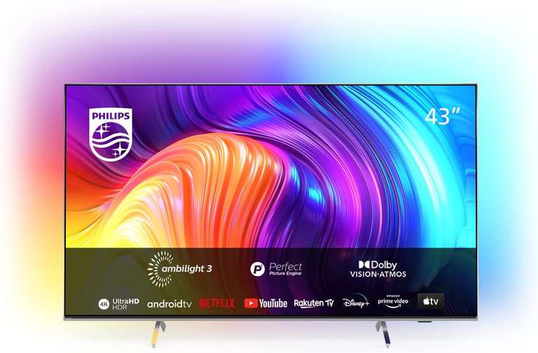 Philips 43PUS8507/12 Ambilight LED-Fernseher (108 cm/43 Zoll, 4K Ultra HD, Android TV, Smart-TV)