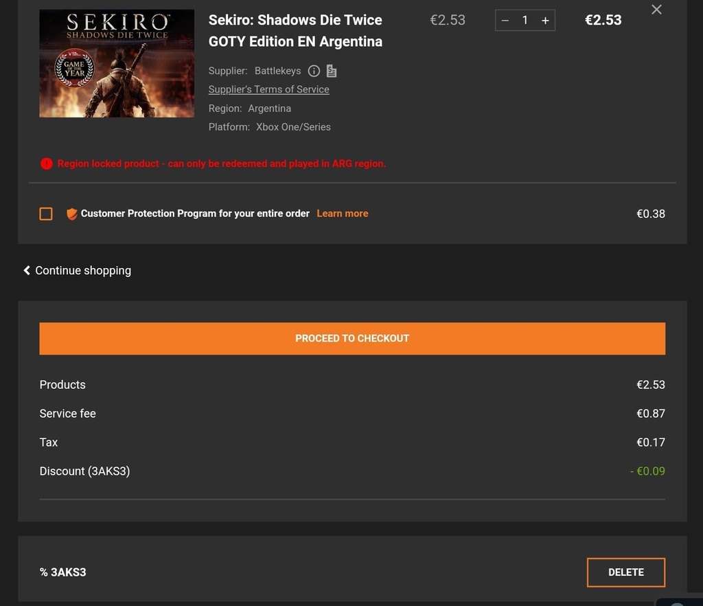 Sekiro Shadows Die Twice GOTY Edition Xbox One, X|S Key Argentina Region  ☑VPN WW 