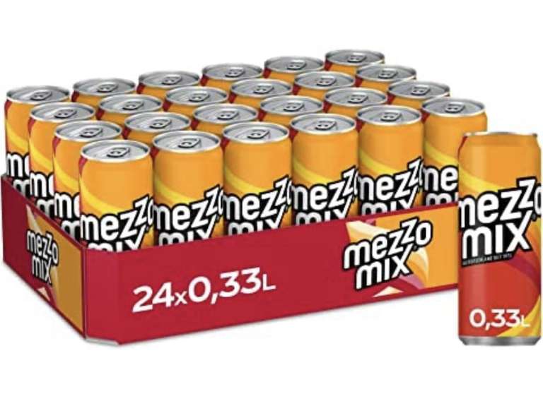 [Sparabo+Coupon] Sammeldeal Coca Cola, Fanta, Mezzo Mix 24er Pack (24 x 330 ml)