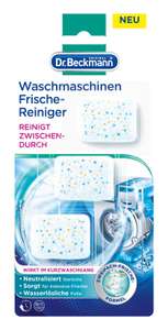 Dr. Beckmann Waschmaschinen Frische-Reiniger | Maschinenreiniger im praktischen Cap-Format | 3x 20 g (Spar-Abo Prime)
