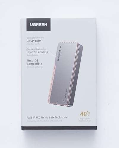 [Amazon.de] Wenn's schnell sein soll: UGREEN ‎15976-40GB 40 Gbps M2 MVMe SSD Gehäuse, USB4 nochmal günstiger