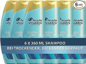 [PRIME oder Abholstation] Head & Shoulders DERMAXPRO Hydra Pflege, Anti-Schuppen Shampoo Herren (6x 360 ml), mit Kokosmilch, etc.