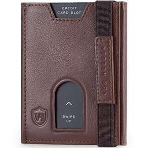 Geldbörse Portemonnaie Geldbeutel VON HEESEN Slim Wallet mit XL Münzfach & RFID-Schutz