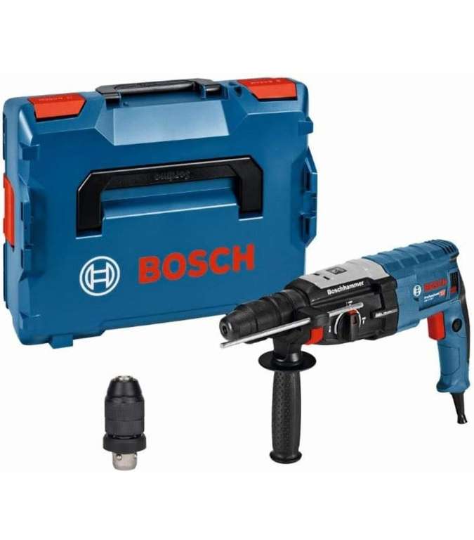 Bosch Profess.Bohrhammer GBH 2-28 F, SDS-plus-Wechselfutter, 13 mm Schnellspannbohrfutter,bis 28 mm Bohr-Ø, Rückschlag-Schutz,L-BOXX, PRIME