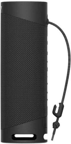 Sony SRS-XB23 tragbarer, kabelloser Bluetooth Lautsprecher (12h Akkulaufzeit, wasserabweisend, Extra Bass), schwarz. Prime