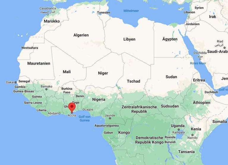 Flüge: Accra, Ghana [Nov.-Apr.] Hin- & Rückflug ab Frankfurt 359€ & Brüssel ab 324€ mit TAP bzw. 409€ / 366€ mit 23kg Aufgabegepäck