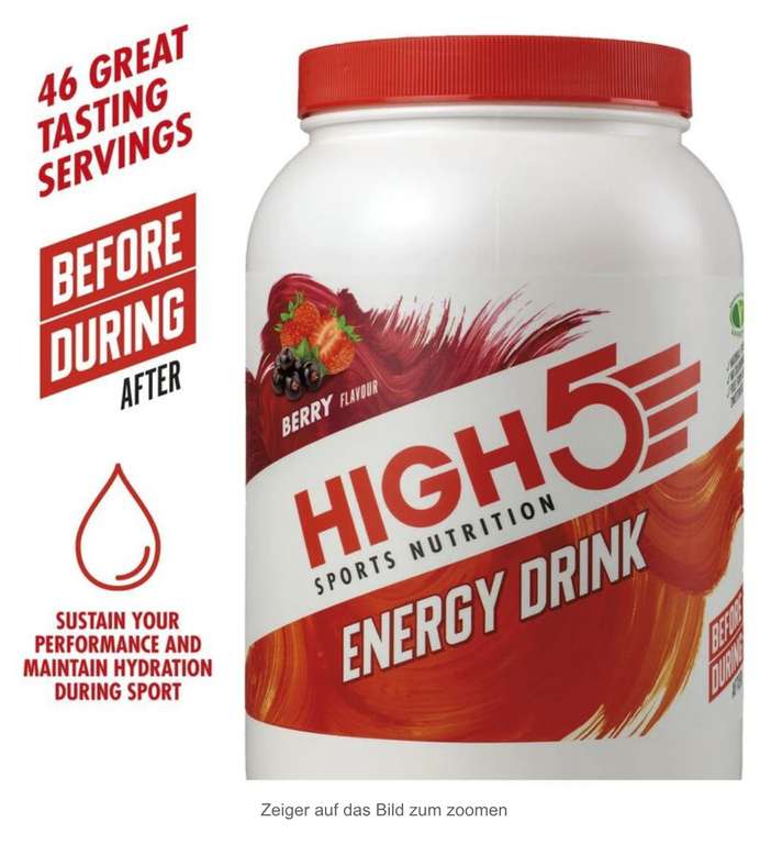 High5 Energy Drink - 2,2 kg Pulver