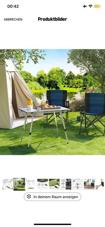 WOLTU Campingtisch Alu klappbar 90x52,2x45-69 cm | AliExpress at AliExpress