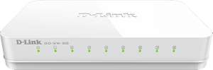 D-Link GO-SW-8G 8-Port Gigabit Easy Desktop Switch (10/100/1000 Mbit/s - lüfterlos) (Prime)