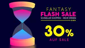 30 % Rabatt Flash Sale auf bereits reduzierte Angebote bei Elbenwald | Merchandise-Artikel aus Popkultur, Fantasy, Science Fiction & Anime.