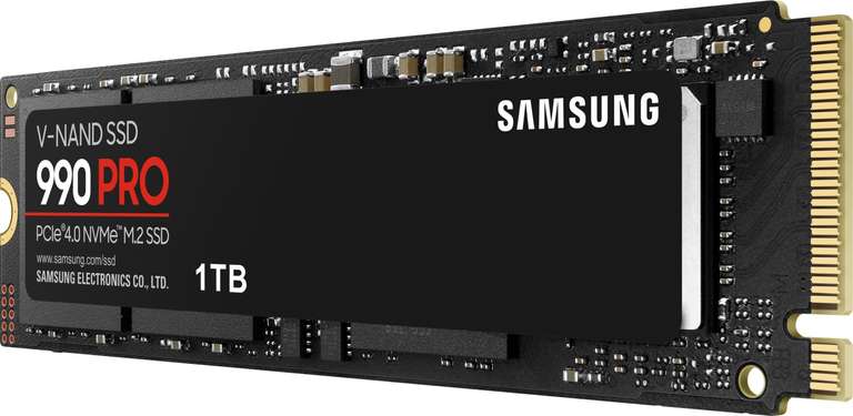 [Vorbestellung] Samsung 990 PRO PCIe 4.0 NVMe M.2 SSD 1TB + 20€ Steam-Guthaben (PS5-komaptibel, 7450/6900 MB/s, TLC, DRAM, 600TBW)