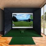 ONPAR, Golf Simulator, Gehäuse, Kabine mit Leinwand, 3,6m x 2,5m x 1,5m