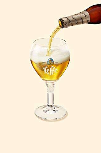 Leffe Blonde (24 X 0.33 l Dose), Blondes Abteibier, Helles Bier aus Belgien 6,6% vol. (18,69€ möglich) (Prime Spar-Abo)