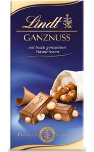 Lindt Ganznuss Vollmilch Schokolade 100g bei Amazon Prime