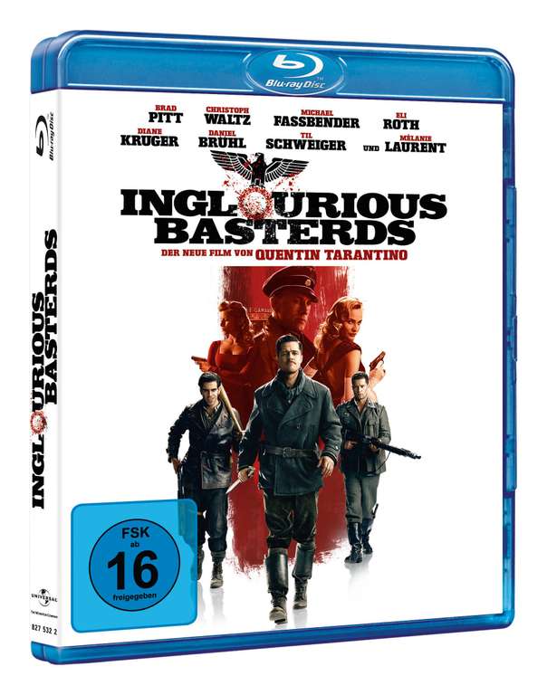 Inglourious Basterds | mit Christoph Waltz + Brad Pitt | Blu-Ray | Prime