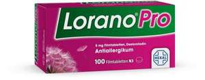 Lorano Pro 5 mg 100 Filmtabletten für 18,99 Euro / 300 Tabletten für 48,42 Euro
