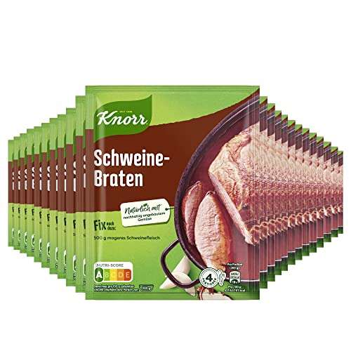 (Prime Spar-Abo) Knorr Fix für Schweinebraten oder Seelachs (14,43€), 23er Pack (23 x 41 g)