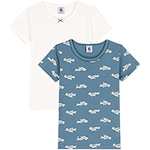 Petit Bateau Mädchen T-Shirt (2er Pack) Gr. 2 Jahre, Gr. 5 Jahre für 10,60€ (prime)