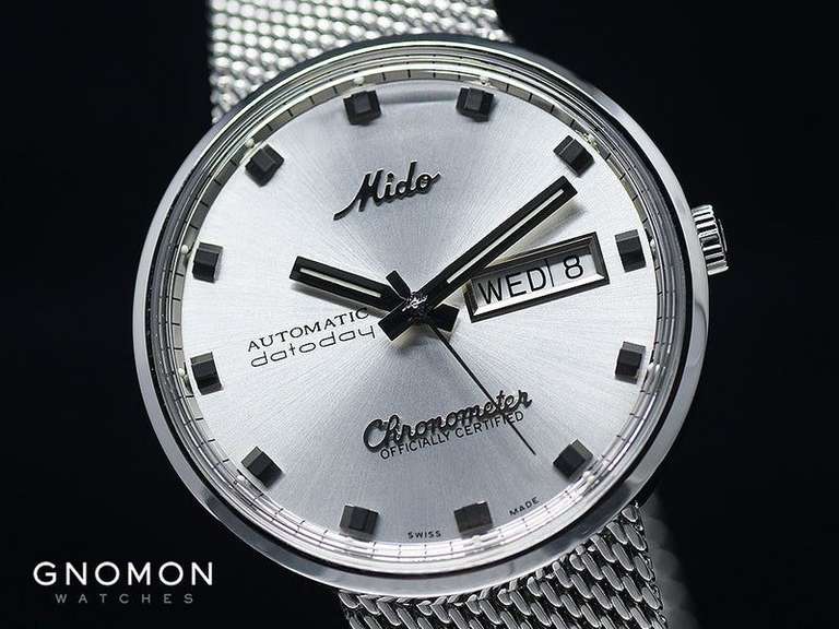 Mido Commander 1959 Chronometer Neo-Vintage Automatikuhr - 37mm - ETA 2836-2 COSC - Sonnenschliff - Monocoque-Gehäuse