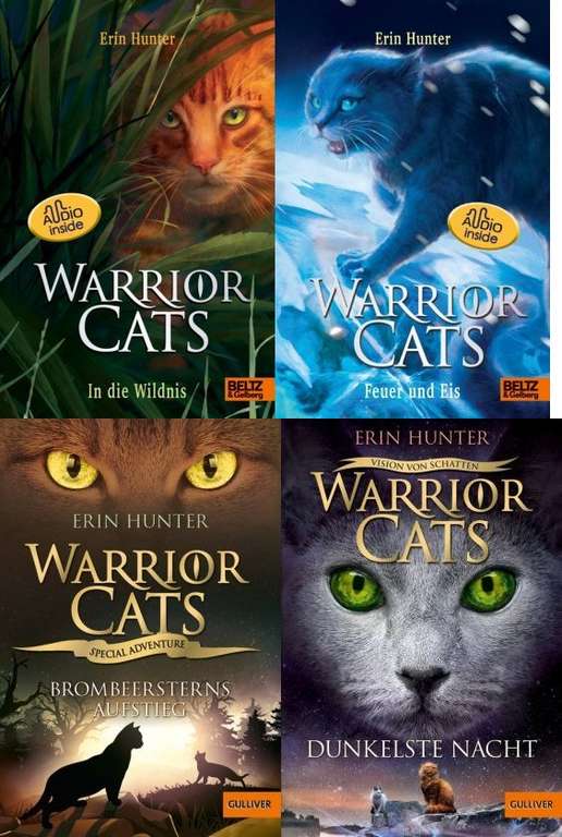 Warrior Cats Romane von Erin Hunter ab 1,99 € | Mängelexemplare, Fantasy Kinder und Jugendbücher