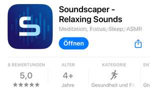 [iOS] Soundscaper - Entspannungsmusik - kostenloser Premium-IAP statt 4,99 €