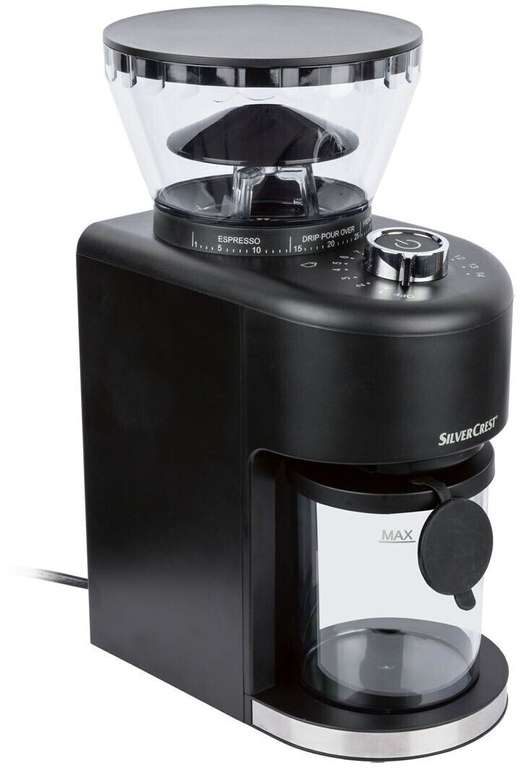 SILVERCREST Espressomaschine SEMS 1100 B2 + Kaffeemühle Kegelmahlwerk SKKM 200 A1