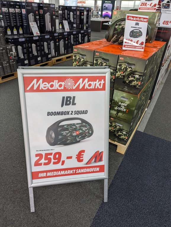 Lokal Media Markt Sandhofen / Bluetooth Lautsprecher JBL Boombox 2 Squad