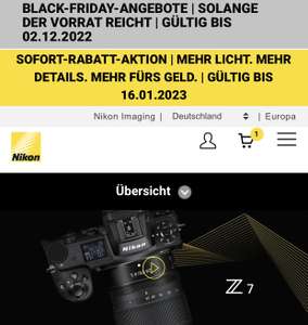 Nikon (Black Friday) Z7 24-70 f4.0 Kit