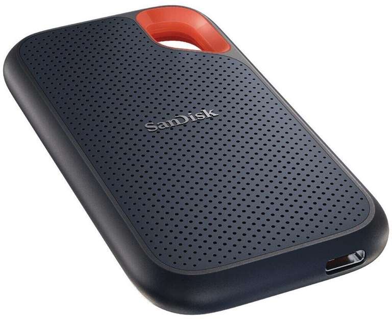SanDisk Extreme Portable SSD V2 4TB | USB-C 3.2 Gen2 | Lesen/Schreiben: 1050/1000 MB/s | NVMe | IP65 | fallsicher bis 3m | ~10x5,2x0,9cm