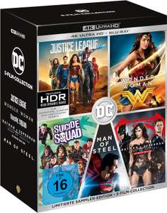 DC 5-Film-Collection * 4K Ultra HD + Blu-ray * Justice League / Wonder Woman / Suicide Squad / Batman vs Superman (Ult. Edt.) / Man of Steel