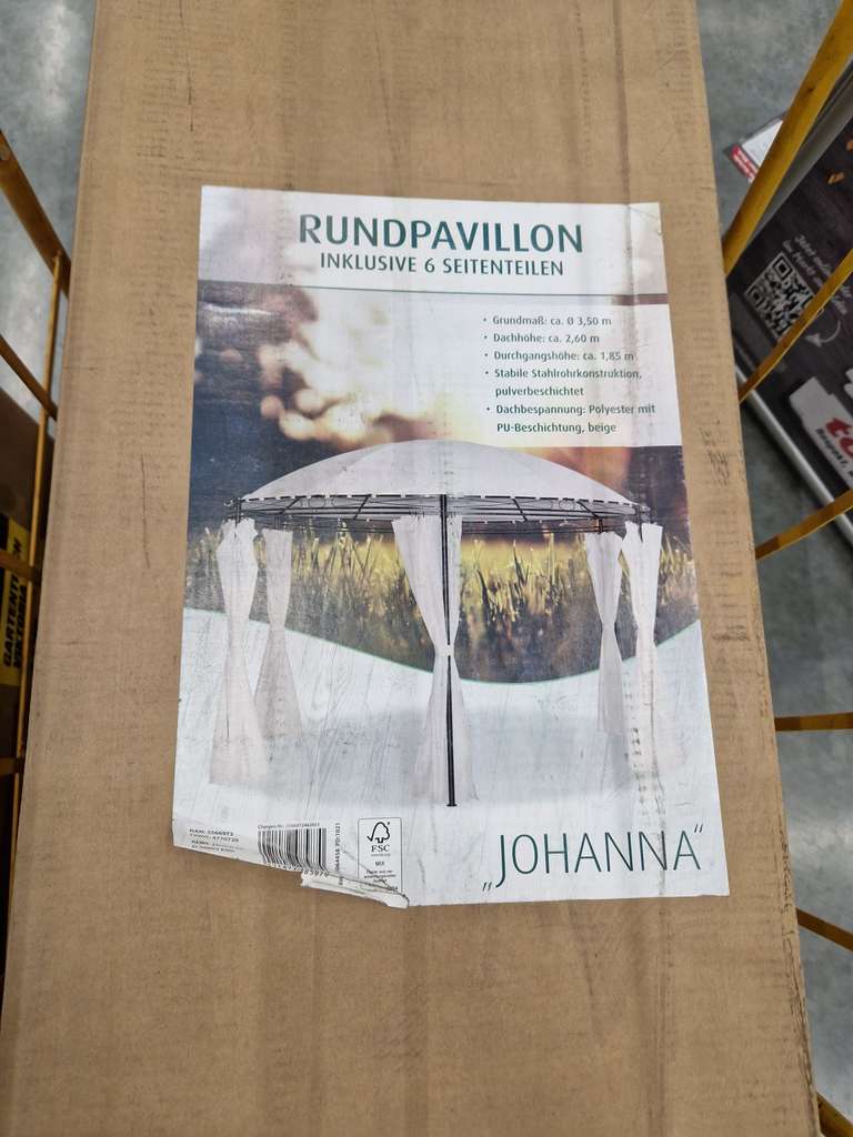(LOKAL BO-Wattenscheid) toom Rundpavillon Johanna inkl. 6 Seitenteilen