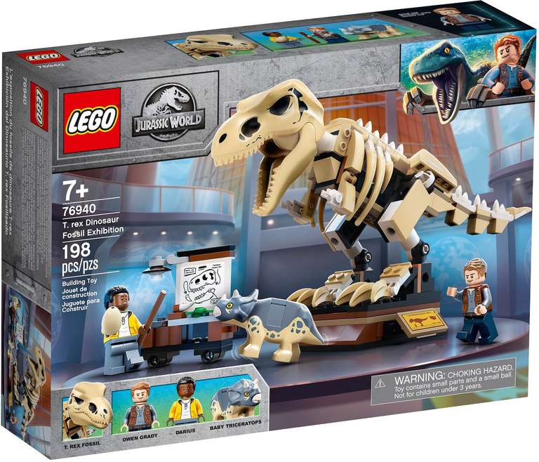 LEGO Jurassic World - T. Rex-Skelett in der Fossilienausstellung (76940) | 198 Teile