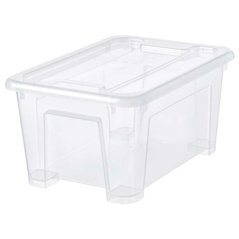 Ikea Family: Samla Aufbewahrungsboxen mit Deckel 28x20x14 cm/5 l - (13 Stück nur 20,87€ = 1,61€ / Stück Versand kostenfrei)