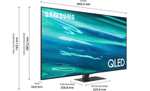 Samsung GQ85Q80AAT QLED-Fernseher (214 cm/85 Zoll, 4K Ultra HD, Smart-TV)