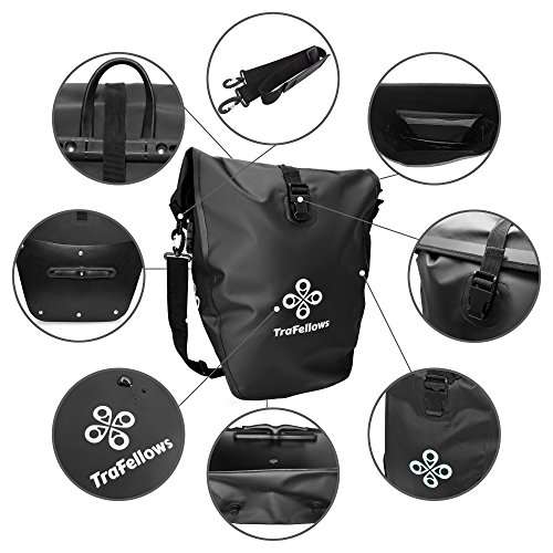 [AMAZON] TraFellows Premium-Fahrradtasche für den Gepäckträger ca. 24 Liter