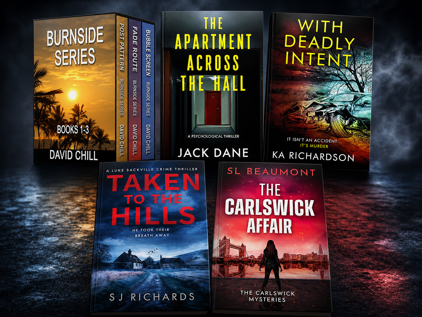 Amazon | Kindle: 5 englische eBook-Krimis & Thriller gratis – 1 Box Set + 4 Einzelbücher