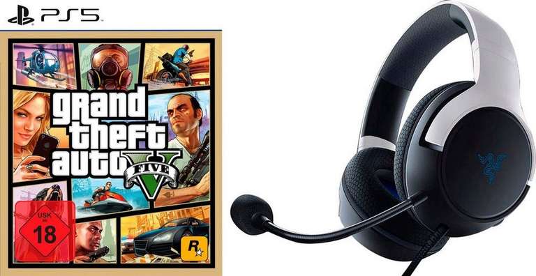 (Otto up) RAZER Kaira X Headset + PS5 GTA5 PlayStation 5 Bundle
