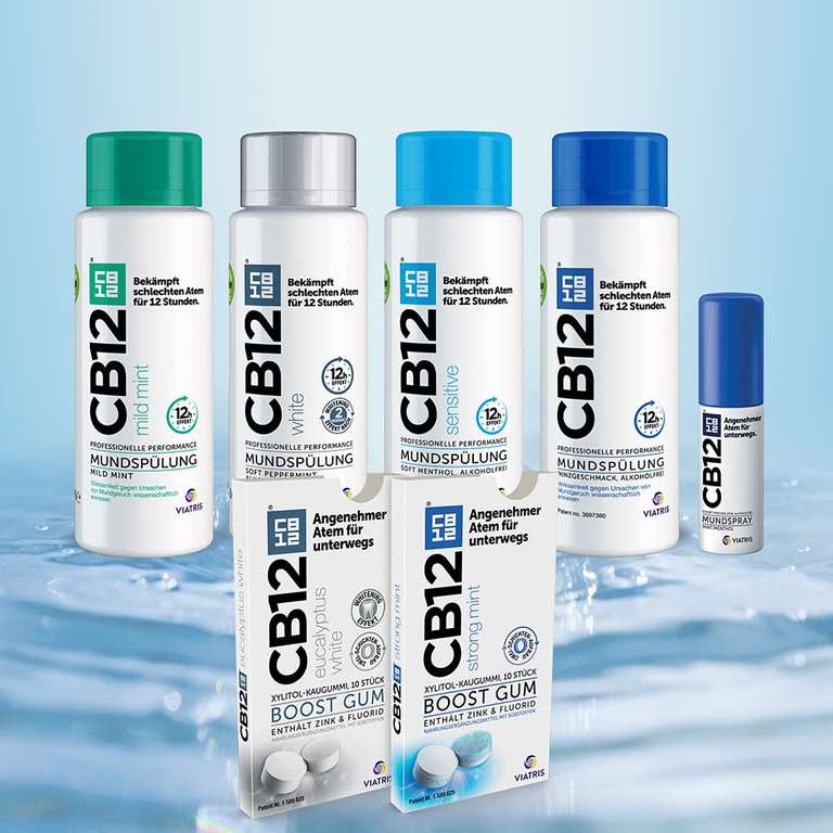 CB12 Spray: Mundspray für angenehmen Atem unterwegs, Mint/Menthol gegen Mundgeruch, 15 ml. Prime