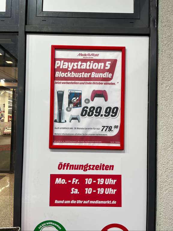 [Lokal Wuppertal MediaMarkt] Playstation 5 Disc Edition, "Blockbuster Bundle", Verfügbarkeit: Ende Oktober
