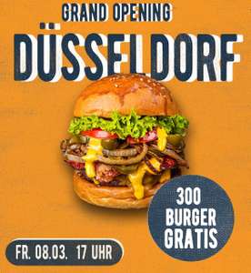 300 Burger Gratis [Roastersburger][Lokal Düsseldorf]