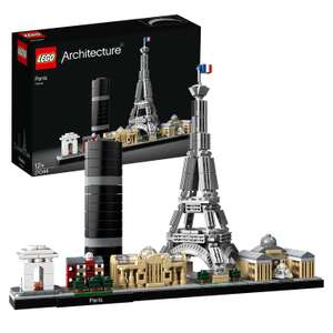 LEGO 21044 Architecture Paris, Modellbausatz mit Eiffelturm, Champs-Élysées und Louvre-Modell, Skyline-Kollektion (Amazon Prime)