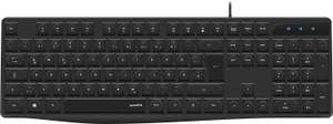Speedlink NEOVA Keyboard - Office-Tastatur mit ergonomisch gestalteten Tasten - DE Layout, schwarz [Amazon Prime]