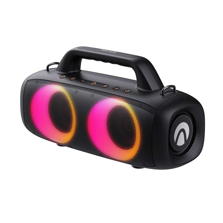 Bluetooth Soundbox AirAux AA-DH1 - 50 W, 4500 mAh Akku, 360° TWS Bass, IPX5, RGB, 2 kg