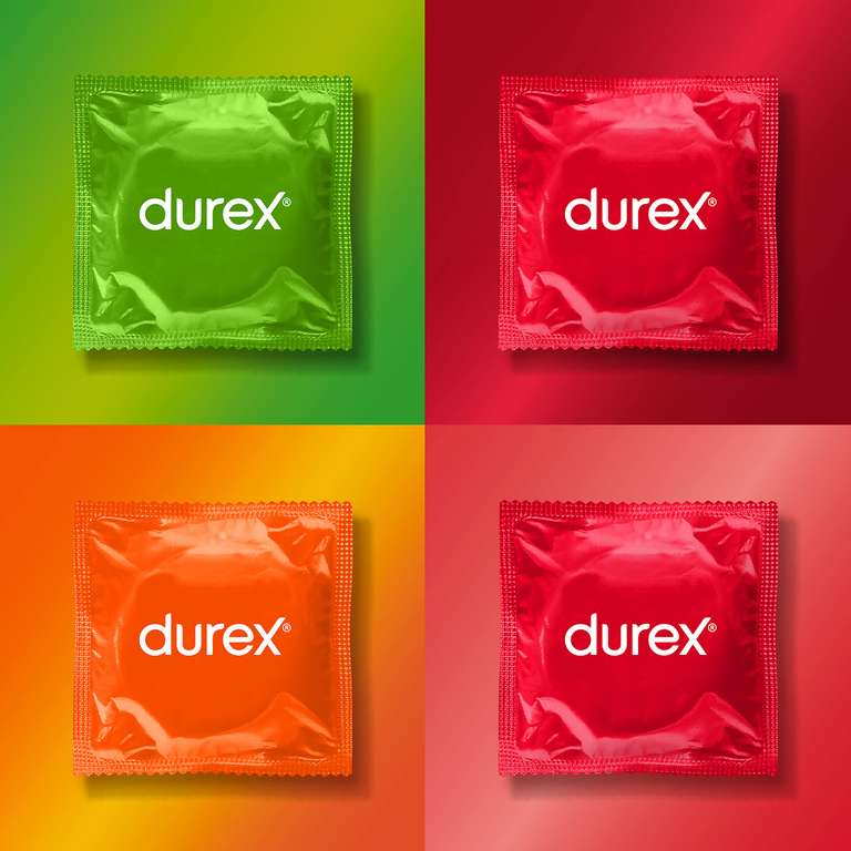 Durex Überrasch Mich Kondome-Mix – Mixpack mit 4 Kondom-Sorten, verschiedene Größen & Passformen 30 Stück (Prime Spar-Abo)