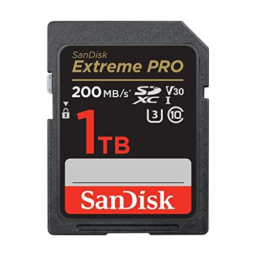 SanDisk Extreme PRO SDXC UHS-I Speicherkarte 1 TB (V30, Übertragungsgeschwindigkeit 200 MB/s, U3