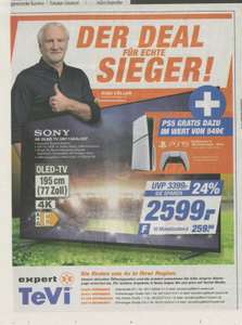 [Expert TeVi] Sony XR77A84LAEP OLED TV (77 Zoll (195 cm), 4K UHD, HDR, Smart TV inkl. Playstation 5 Disc Version gratis